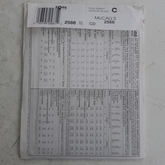 VINTAGE Girls sewing pattern - Picture 2 of 2